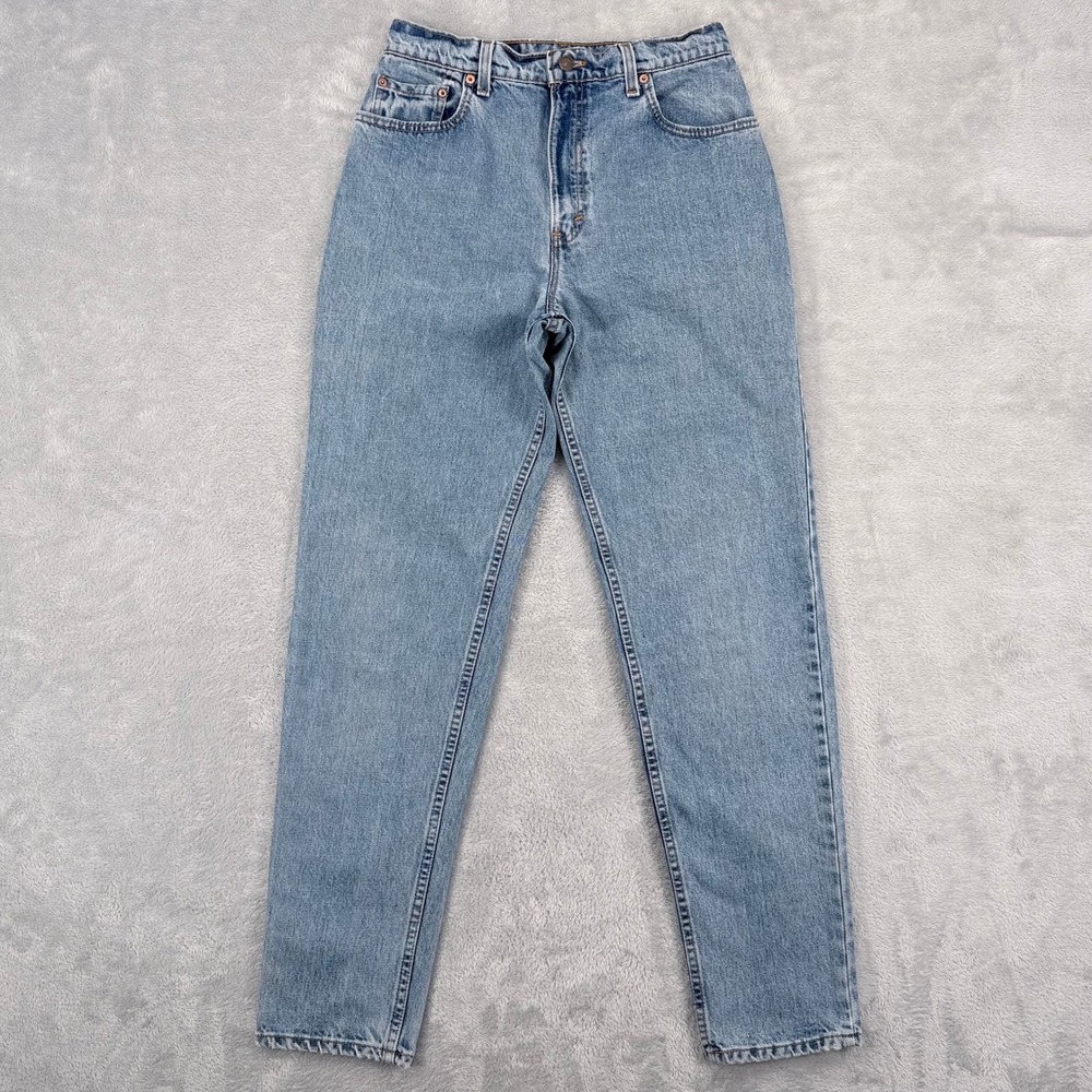 Levi's 551 Relaxed Jeans Vintage 90s Womens 10 Long Light USA Tapered Leg Mom
